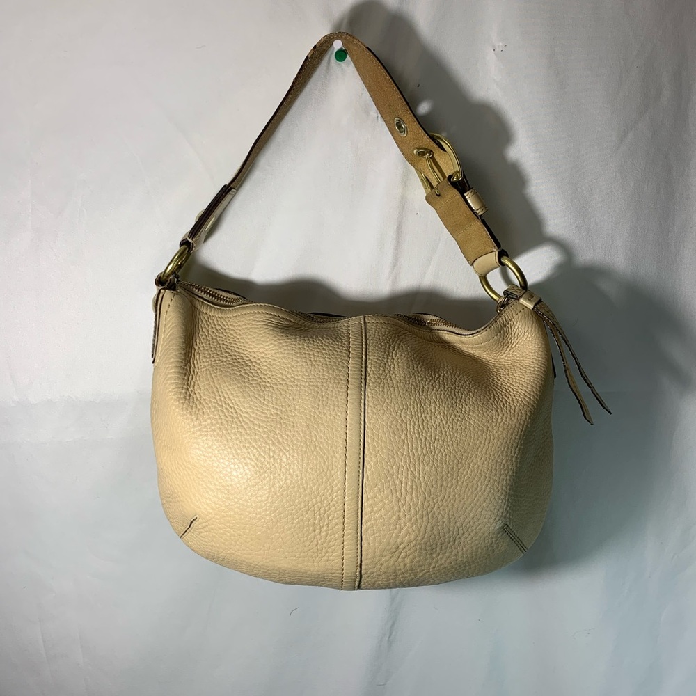 Coach Cream/Tan Soho Hobo Bag with Gold Hardware and Coach tags. - Picture 1 of 10